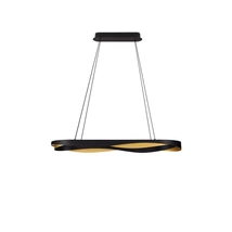 NovaLuce RADON függeszték fém, fekete, arany, LED, 62W, 3000K, 3093 Lm - NL-9186949