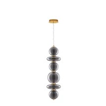 NovaLuce COEN függeszték fém, üveg, arany, füstszín, LED, 3000K, 27W, 3200lm - 9186953