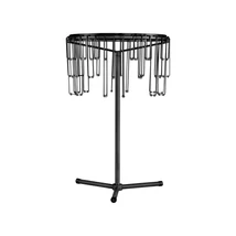 NovaLuce STELLAR asztali lámpa fém, fekete, króm, LED Triac, 14W, 3000K, 953 Lm - NL-9186981