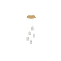 NovaLuce PHOS függeszték fém, akril, arany, áttetsző, LED, 28W, 3000K, 1792 Lm - NL-9190201
