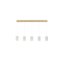NovaLuce PHOS függeszték fém, akril, arany, áttetsző, LED, 28W, 3000K, 1792 Lm - NL-9190202
