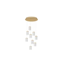 NovaLuce PHOS függeszték fém, akril, arany, áttetsző, LED, 46W, 3000K, 2951 Lm - NL-9190203