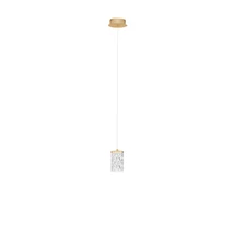 NovaLuce PHOS függeszték fém, akril, arany, áttetsző, LED, 6W, 3000K, 385 Lm - NL-9190204