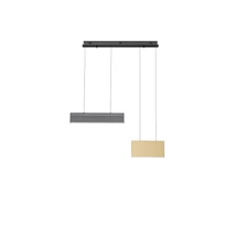 NovaLuce ALUNA függeszték fém, akril, arany, szürke, fekete, LED, 5W, 3000K, 320 Lm - NL-9190220