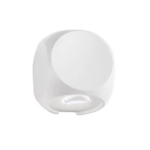 NovaLuce Zari kültéri fali lámpa fém, üveg, fehér, LED, 3000K, 2x2W, 285lm, IP54 - NL-9226217