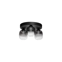 NovaLuce KITA mennyezet lámpa fém, üveg, fekete, füstszín, LED Triac, 16W, 3000K, 1469 Lm - NL-9236209