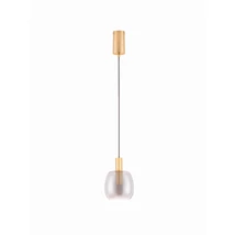 NovaLuce IMATIA függeszték fém, üveg, arany, füstszín, LED, 7W, 3000K, 192 Lm - NL-9236390