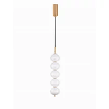 NovaLuce KLELIA függeszték fém, akrill, arany, áttetsző, LED Triac, 30W, 3000K, 2482 Lm - NL-9236393
