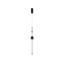 NovaLuce STALACTITE függeszték fém, akrill, kerámia, fekete,fehér, LED Triac, 8W, 3000K, 465 Lm - NL-9236402