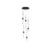 NovaLuce STALACTITE függeszték fém, akrill, kerámia, fekete,fehér, LED Triac, 32W, 3000K, 2306 Lm - NL-9236407