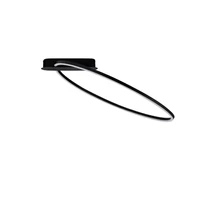 NovaLuce KIKLOS mennyezet lámpa fém, műanyag, fekete, fehér, LED Triac , 30W, 3000K, 1250 Lm - NL-9248174