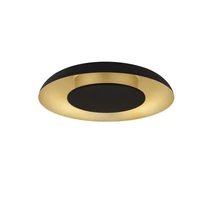 NovaLuce EPOS mennyezet lámpa fém, műanyag,  fekete, arany, LED Triac, 24W, 2700- 4000K, 1482 Lm - NL-9345706