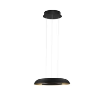 NovaLuce EPOS mennyezet lámpa fém, műanyag,  fekete, arany, LED Triac, 24W, 2700- 4000K, 1208 Lm - NL-9345712
