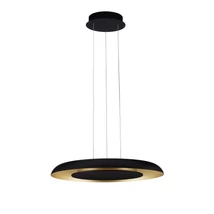 NovaLuce EPOS mennyezet lámpa fém, műanyag,  fekete, arany, LED Triac, 38W, 2700- 4000K, 2100 Lm - NL-9345713