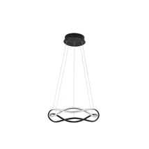 NovaLuce JINAL függeszték fém, akril, fekete, fehér, LED, 3000K, 27W, 1890lm - NL-9348101