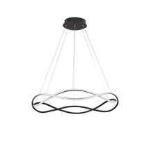 NovaLuce JINAL függeszték fém, akril, fekete, fehér, LED, 3000K, 57W, 4275lm - NL-9348103