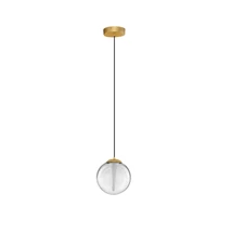 NovaLuce GALEO függeszték fém, üveg, arany, áttetsző, LED Triac, 7W, 3000K, 506 Lm - NL-9416940