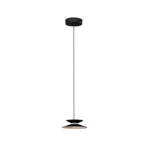 NovaLuce MORFI függeszték fém, akrill, fekete, arany, LED Triac, 7W, 3000K, 165 Lm - NL-9416949