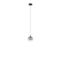 NovaLuce ORENDA függeszték fém, üveg, fekete, füstszín, LED, 5W, 225lm, 3000K - NL-9416957