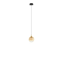 NovaLuce ORENDA függeszték fém, üveg, fekete, pezsgő, LED, 5W, 250lm, 3000K - NL-9416958