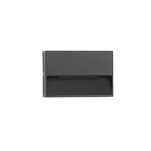 NovaLuce Vision kültéri fali lámpa fém, műanyag, antracit, áttetsző, LED, 3000K, 1.5W, 34lm, IP54 - NL-9492690