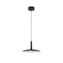 NovaLuce LUSU függeszték fém, akrill, fekete, fehér, LED, 3000K, 12W, 900lm - 9501212