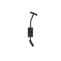 NovaLuce LOGOS fali lámpa fém, fekete, LED, 9W, 3000K,487 Lm - NL-9540250