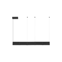 NovaLuce FLUSSO függeszték fém, akril, fekete, LED, 43W, 3000K, 1290 Lm - NL-9540276