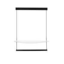 NovaLuce DIONA függeszték fém, műanyag, fekete, fehér, LED Triac, 55W, 3000K, 3601 Lm - NL-9580673