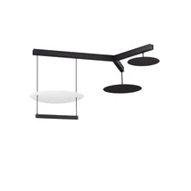 NovaLuce DIONA függeszték fém, műanyag, fekete, fehér, LED Triac, 81W, 3000K, 5160 Lm - NL-9580679