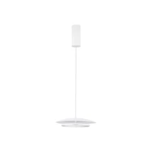 NovaLuce OLOS függeszték fém, fehér, króm,  LED Triac, 21W, 3000K, 918 Lm - NL-9580700