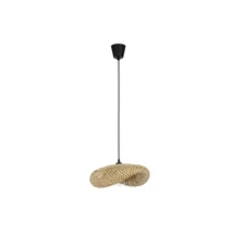 NovaLuce ADALINE függeszték természetes, fekete, sárga, E27 - NL-9586537