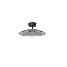 NovaLuce POLIFEMO mennyezet lámpa fém, üveg, fekete, füstszín, LED, 12W, 3000K, 1040 Lm - NL-9620146