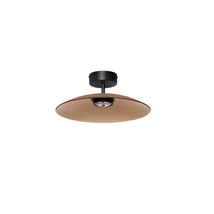 NovaLuce POLIFEMO mennyezet lámpa fém, üveg, fekete, barna, LED, 12W, 3000K, 1040 Lm - NL-9620147