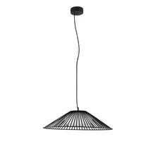 NovaLuce BRUME függeszték fém, üveg, fekete, opál, LED, 21W, 3000K, 963 Lm - NL-9620148