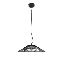 NovaLuce BRUME függeszték fém, üveg, fekete, opál, LED, 15W, 3000K, 688 Lm - NL-9620149