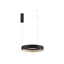 NovaLuce LUMIA függeszték fém, szilikon, fekete, arany, pezsgő, LED, 39W, 27000-4000K, 1521 Lm - NL-9695197