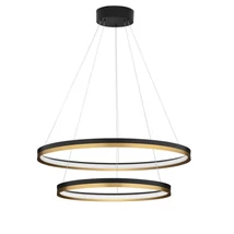 NovaLuce MR JOHN függeszték fém, akril, fekete, arany, LED, 3000K, 98W, 11785lm - NL-9695239