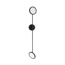 NovaLuce SCOPE fali lámpa fém, akril, fekete, LED, 3000K, 19W, 1780lm - NL-9695250