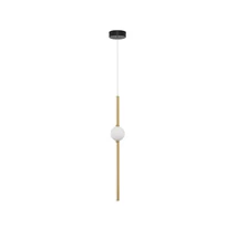 NovaLuce ACROBAT függeszték fém, üveg, fekete, arany, fehér, LED, 3000K, 13W, 1130lm - NL-9695256