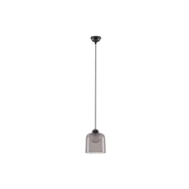 NovaLuce DIONE függeszték fém, üveg, fekete, füstszín, LED, 5W, 205lm, 3000K - NL-9695271