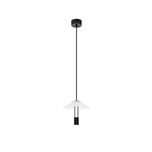 NovaLuce ANAFI függeszték fém, üveg, akrill, fekete, fehér, LED, 8W, 3000K, 395 Lm - NL-9695275