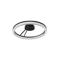 NovaLuce LONELA mennyezet lámpa fém, üveg, fekete, áttetsző, LED, 28W, 1680lm, 3000K - NL-9695508