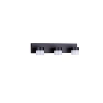 NovaLuce TEKO  fürdőszobai fali lámpa fém, műanyag, fekete, fehér, LED, 17W, 3000K, 1385 Lm, IP44 - NL-9701623