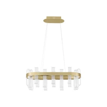NovaLuce ARGO függeszték fém, akrill, arany, áttetsző, LED, 3000K, 82W, 3133lm - NL-9756715