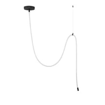 NovaLuce ILANE függeszték fém, műanyag, fekete, fehér, LED Triac, 32W, 3000K, 1600 Lm - NL-9780103