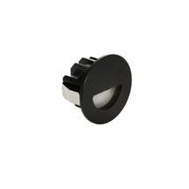 NovaLuce ATRIUM beépíthető szpotlámpa fém, fekete, LED, 3W, 2700K, 41 Lm - NL-9844046