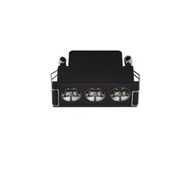 NovaLuce GONO beépíthető szpotlámpa fém, fekete, LED, 6W, 3000K, 292 Lm - NL-9844083
