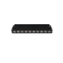 NovaLuce GONO beépíthető szpotlámpa fém, fekete, LED, 15W, 3000K, 818 Lm - NL-9844087