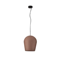 NovaLuce OMIO kültéri függeszték fém, cement, fekete, barna, E27, IP55 - NL-9919100